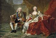 Jean Baptiste van Loo Retrato de Felipe V e Isabel Farnesio oil painting